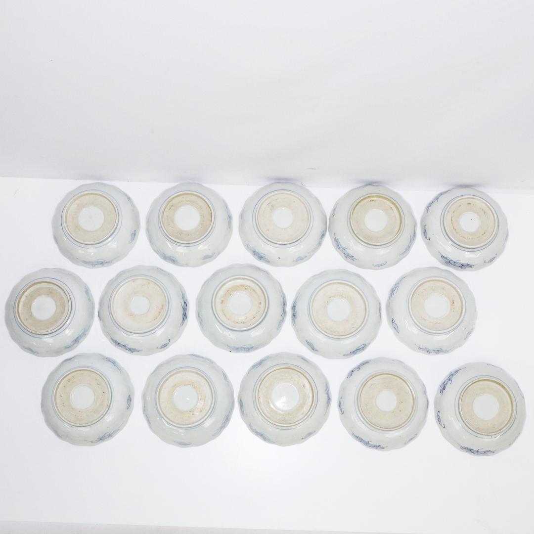 古伊万里 金襴手 松竹梅 膾皿 15客