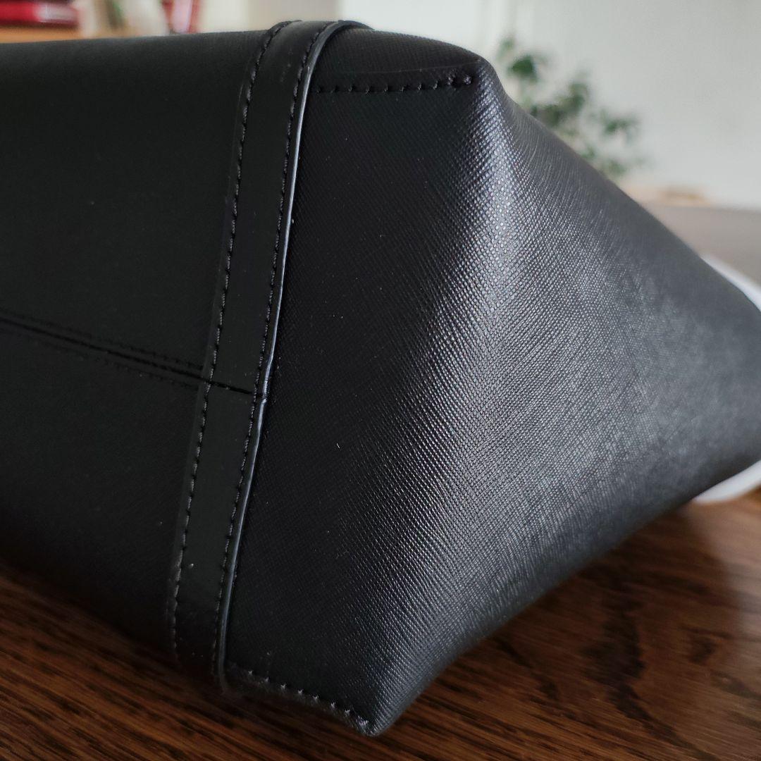 【新品・未使用】MICHAEL KORS ブラック 革トートバッグ