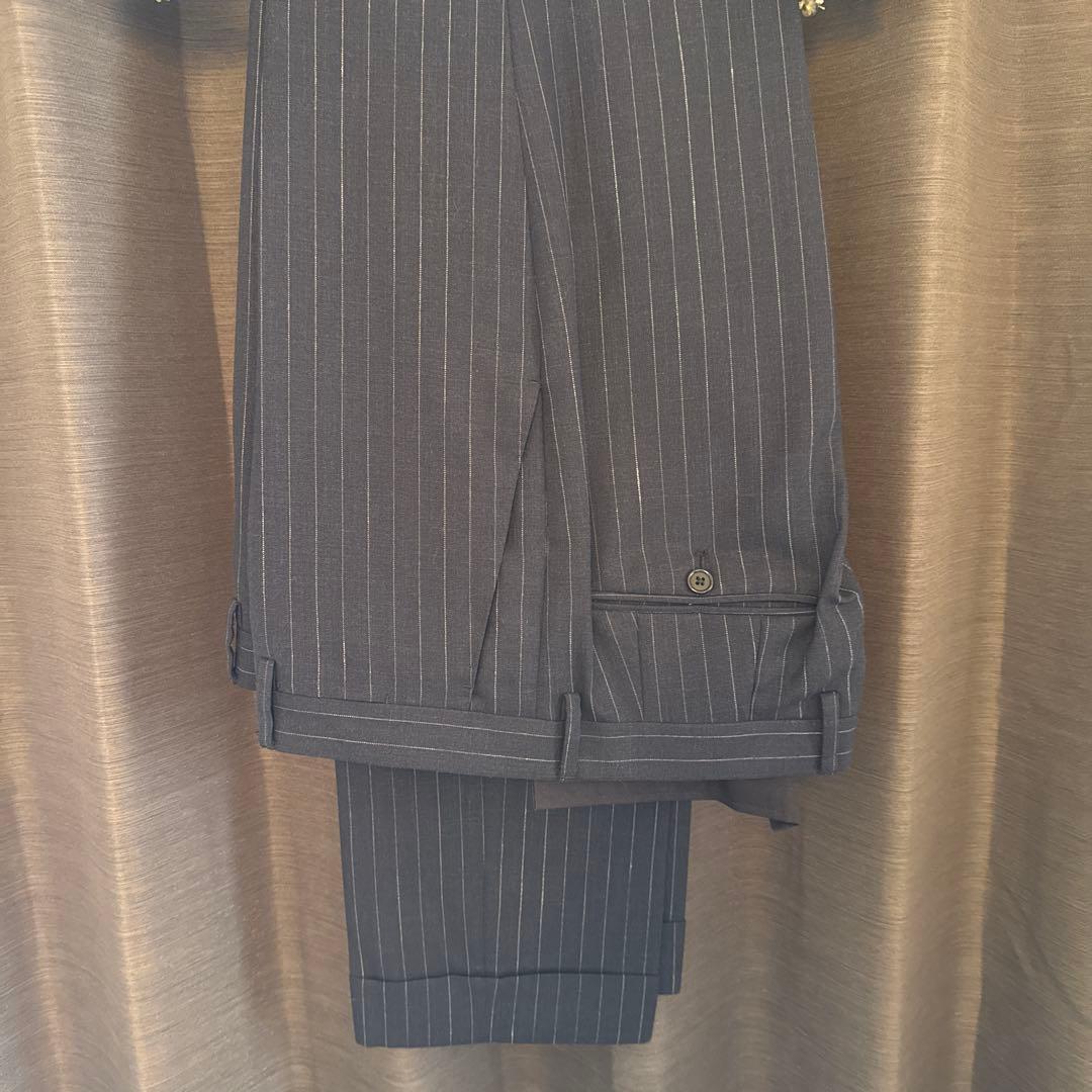 ラルディーニネイビーストライプスーツ美品52