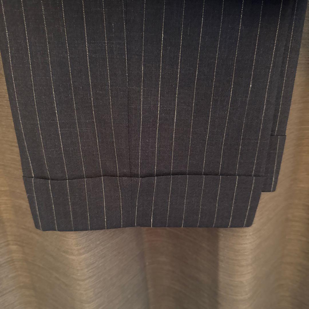 ラルディーニネイビーストライプスーツ美品52