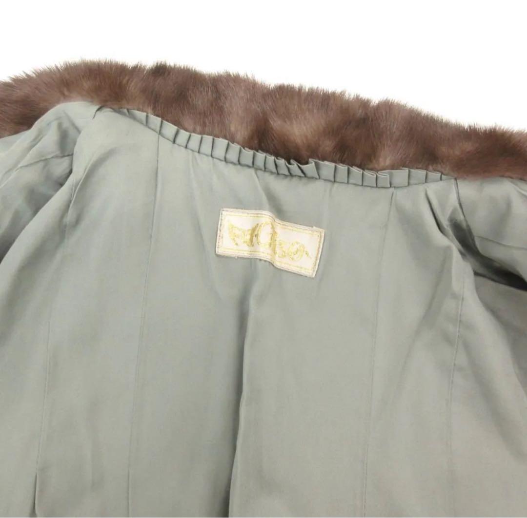 GRISER 毛皮 ブルーアイリスミンク ミドル ファーコート 毛皮 コート