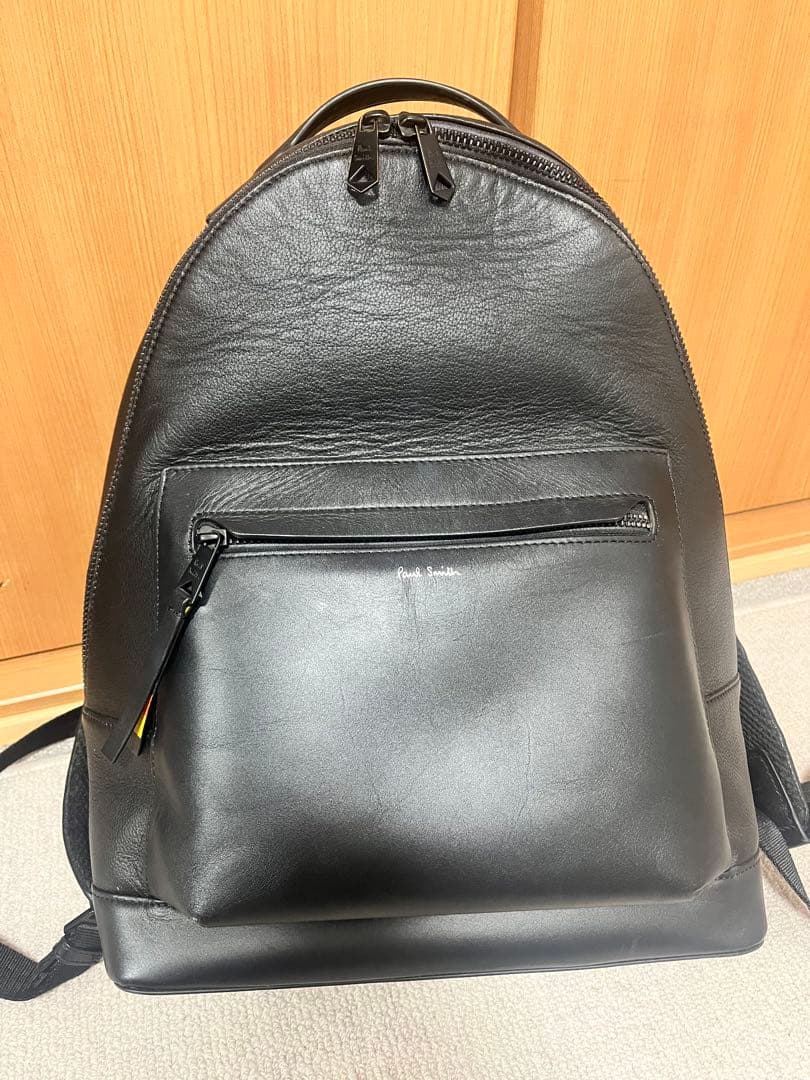 ポールスミス Paul Smith 本革 レザーリュック ブラック 正規品