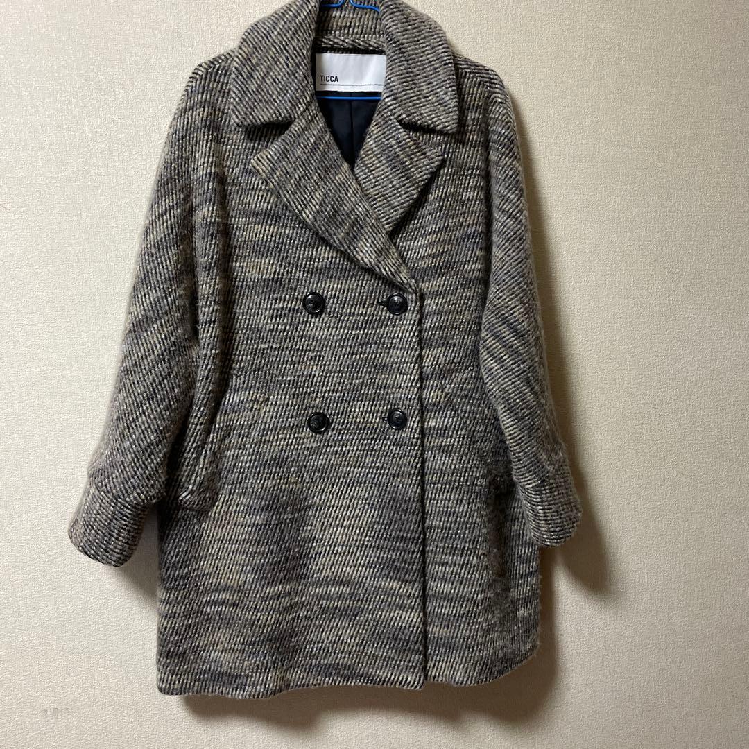 再　再　お値下げしました。TICCA ダブルブレスト ウールコート