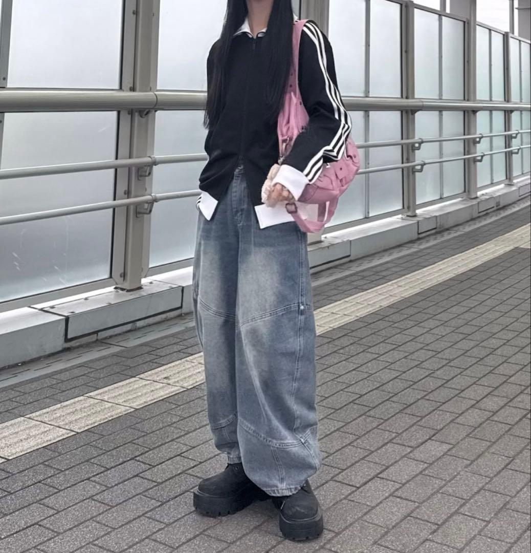 adidas ジャージ トラックジャケット　クラシック　XS 黒×白　３本ライン