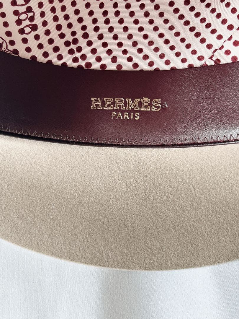 未使用に近い◾️HERMES◾️ハット◾️エルメス◾️帽子◾️フェルト◾️57