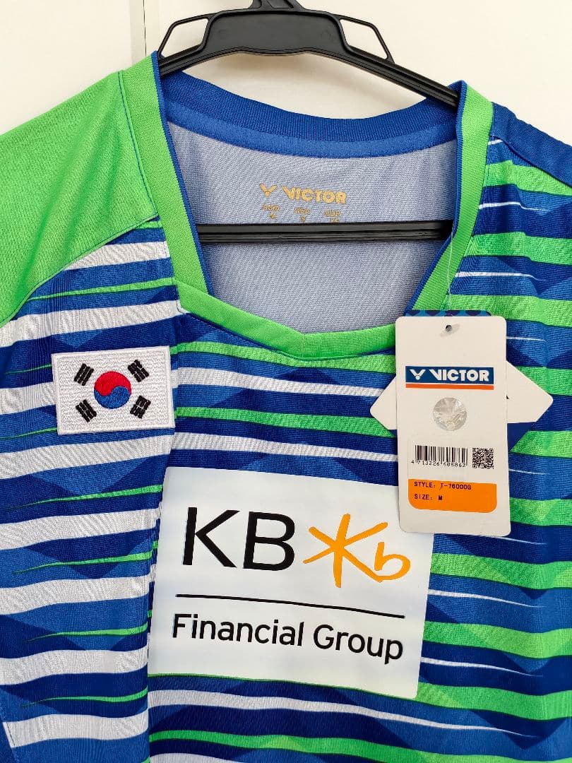 VICTOR ビクター 韓国代表 バドミントン 選手支給品 非売品 ゲームシャツ