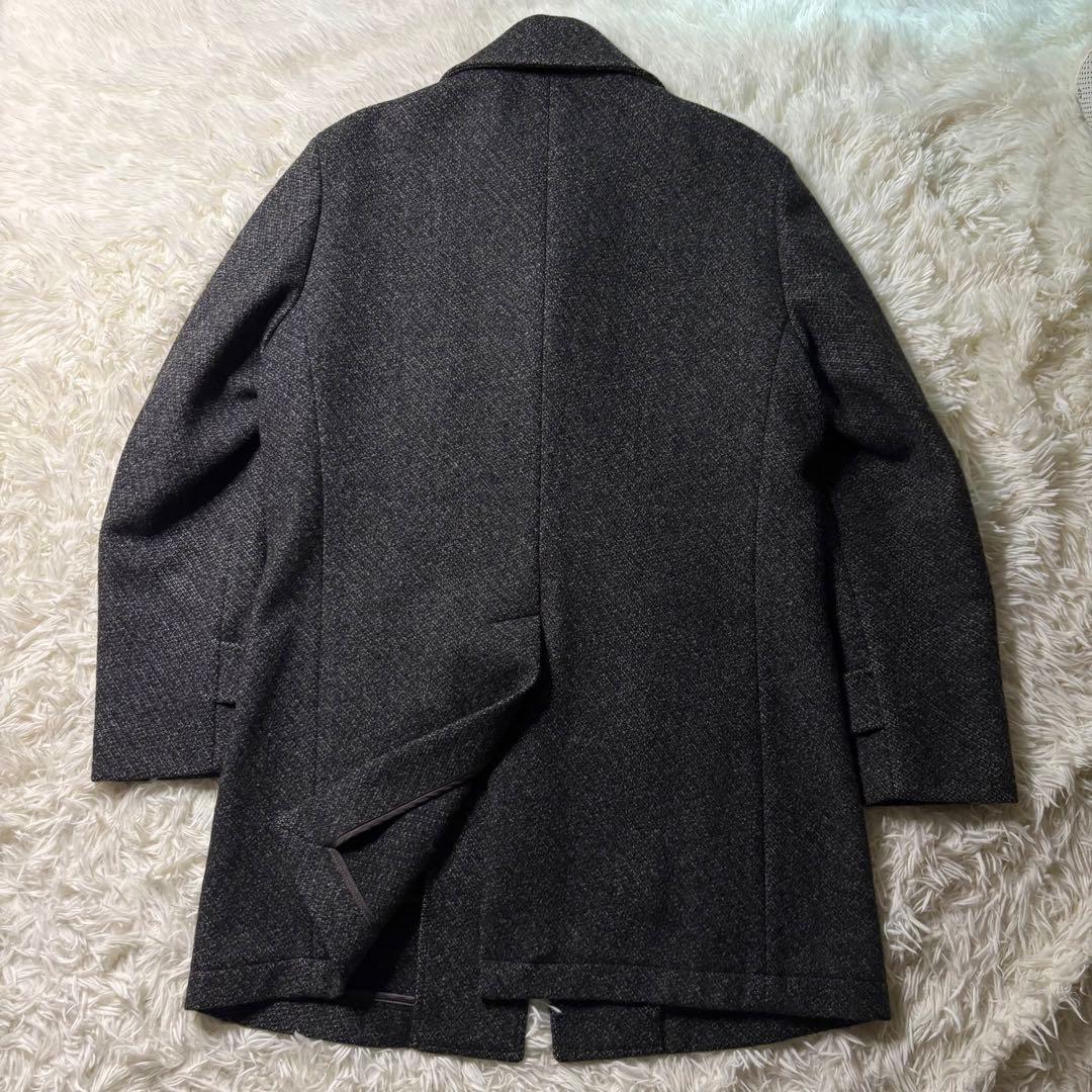 極美品✨ SHIPS ウールチェスターコート LL チャコールグレー 高級 上品