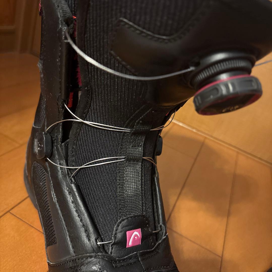 値下げ、美品！ヘッド　スノーボードブーツ ブラック/ピンク２３.５