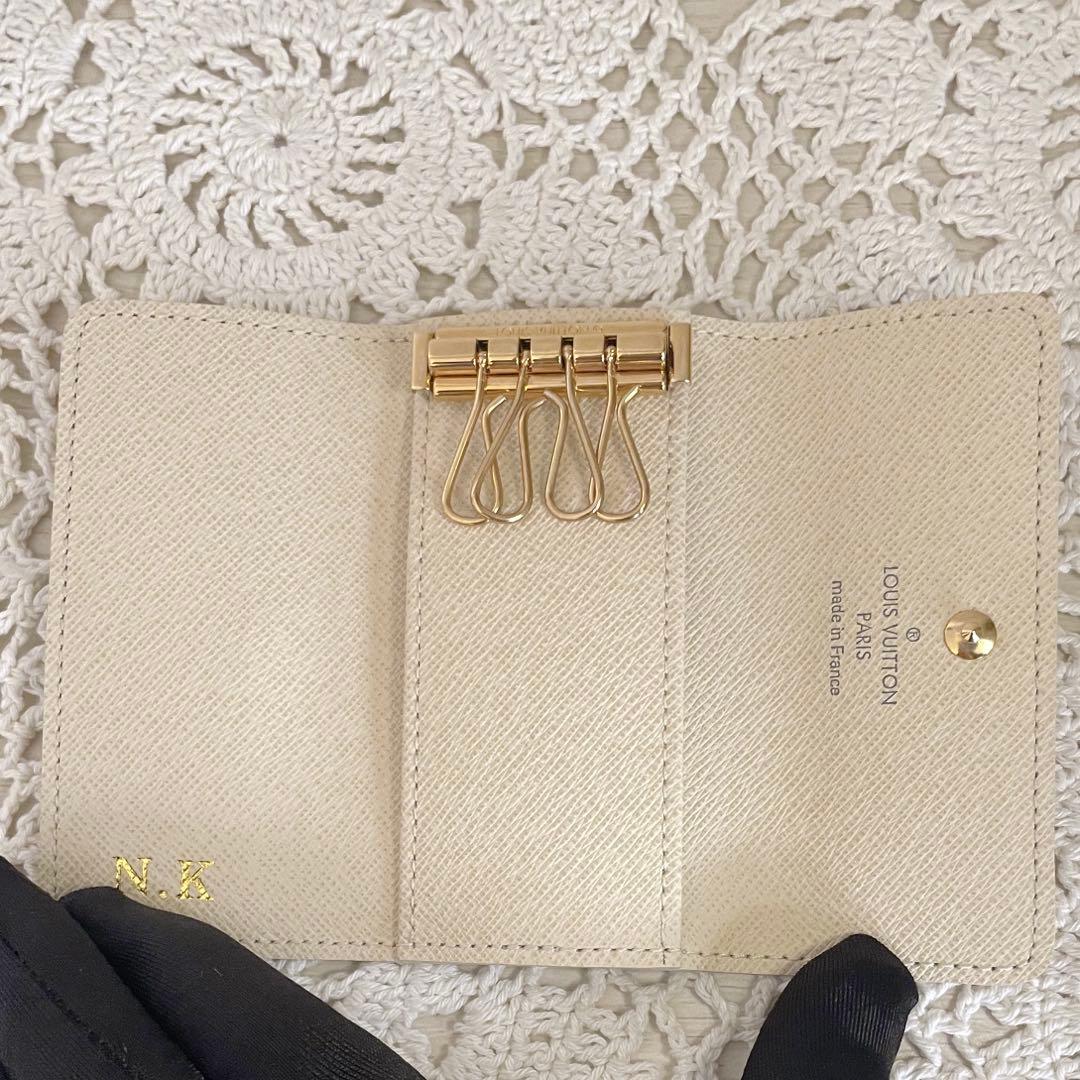 極美品　LOUIS VUITTON ダミエ　キーケース ホワイト