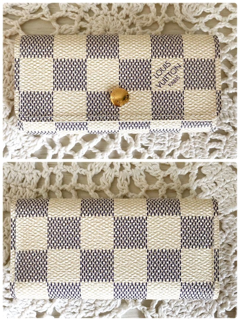 極美品　LOUIS VUITTON ダミエ　キーケース ホワイト