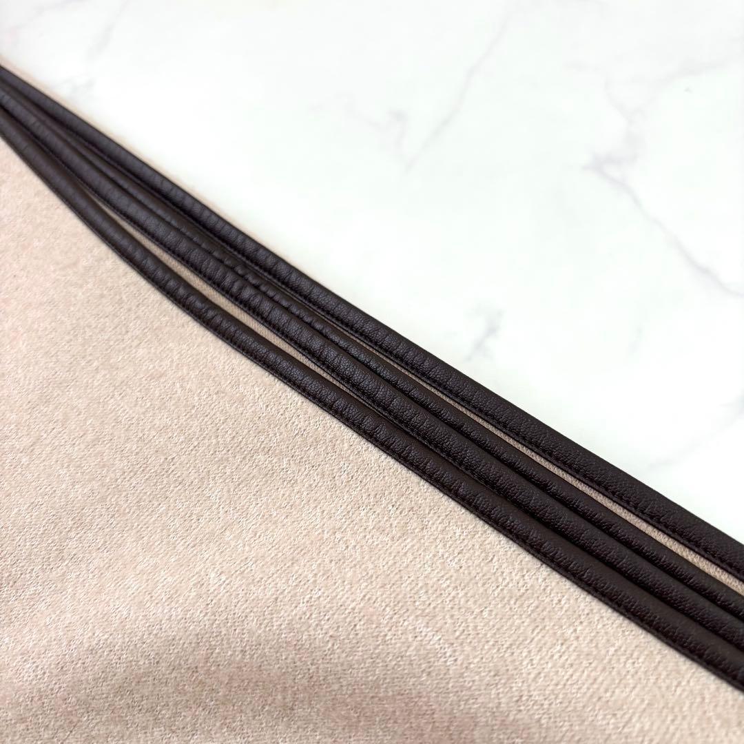 【極美品】トゥモローランド ウールコットンダブルフェイス ポンチョ リバーシブル