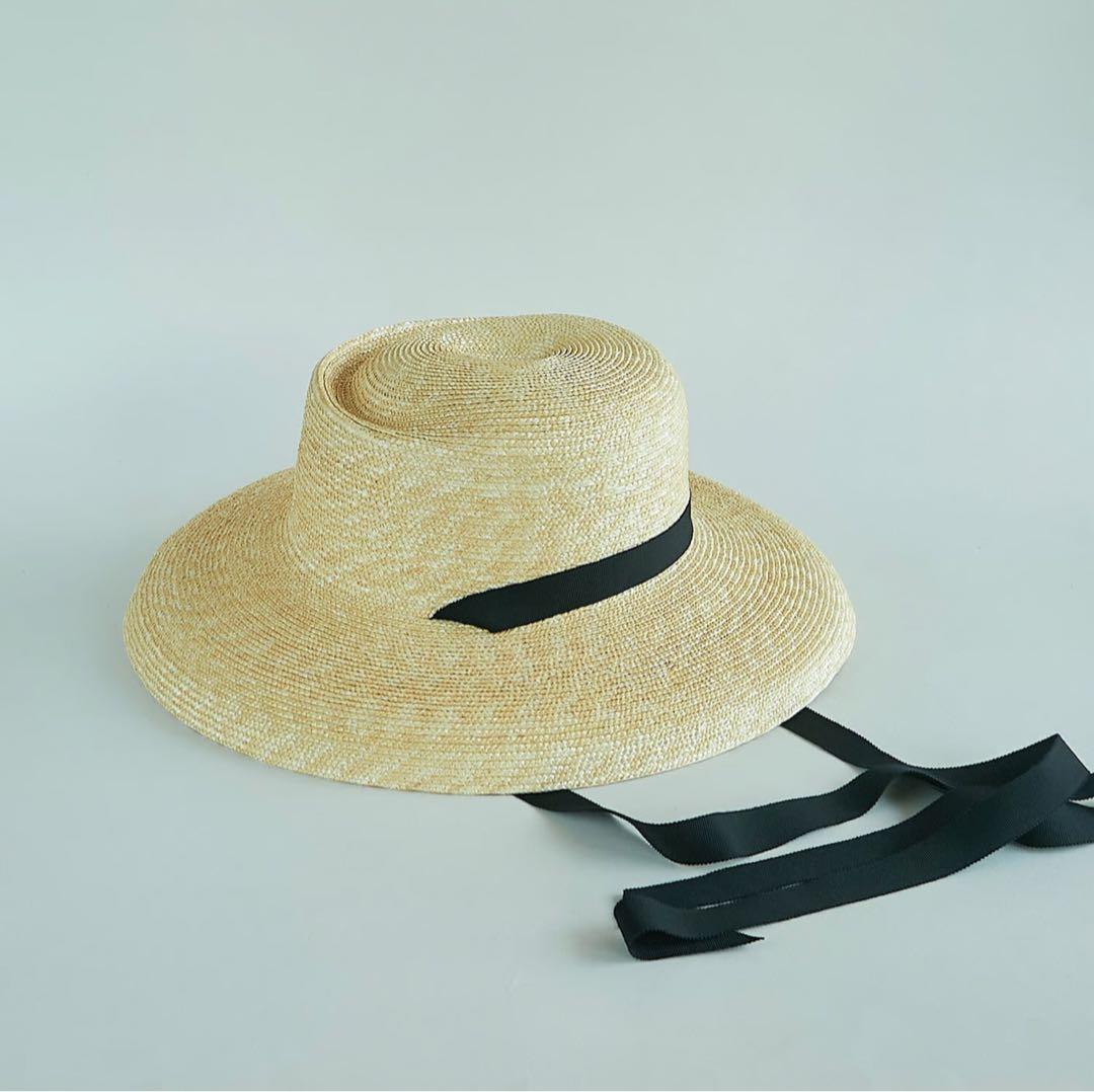 chisakiチサキ　Rinta カサブランカハット　ラフィアハット　麦わら帽子