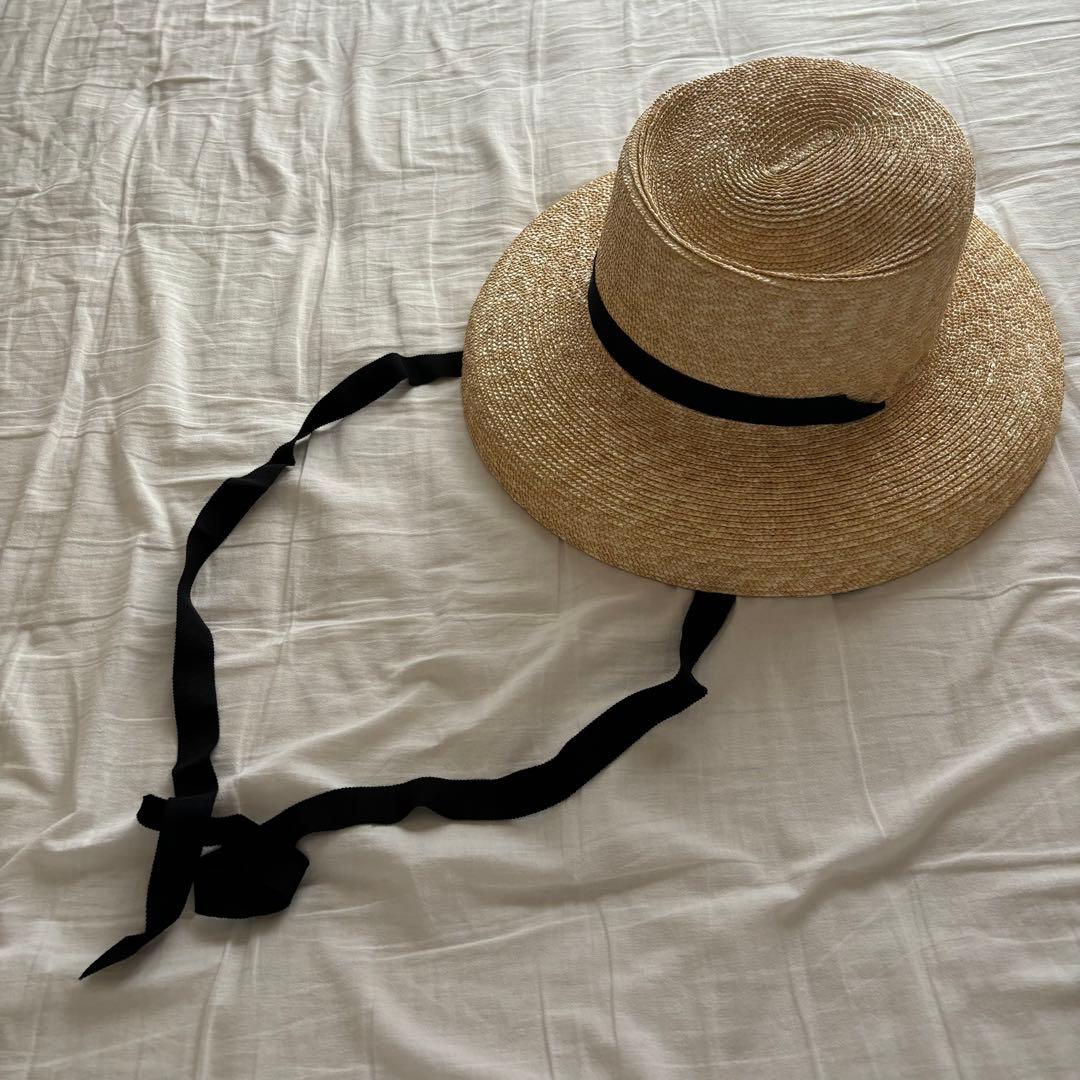 chisakiチサキ　Rinta カサブランカハット　ラフィアハット　麦わら帽子