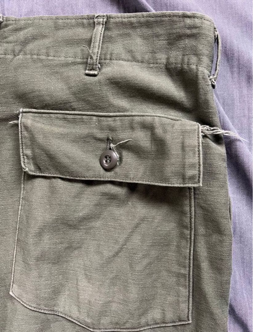 usarmy ベイカーパンツ 60s 実物　ボタンフライ