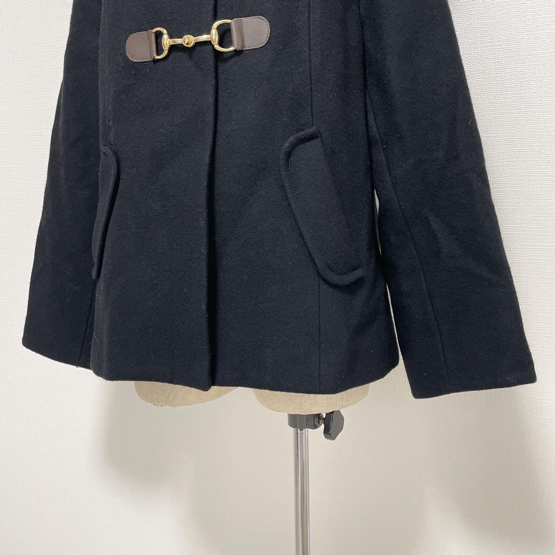 ef-de エフデ フォクスファーコート 黒 大きいサイズ 秋冬 上品素敵