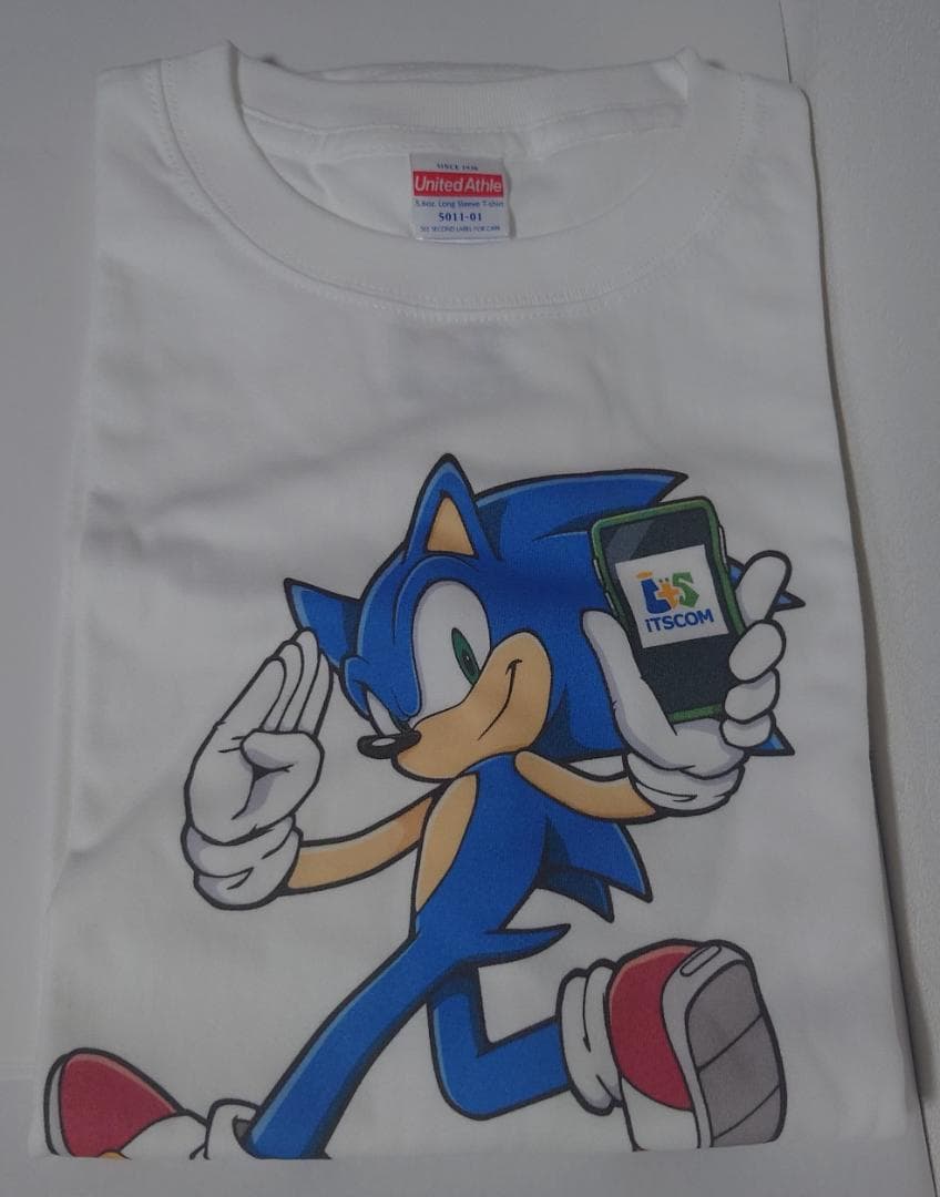 【ゲーム関連グッズ】ソニック×イッツコム　キャンペーン　ロングスリーブＴシャツ