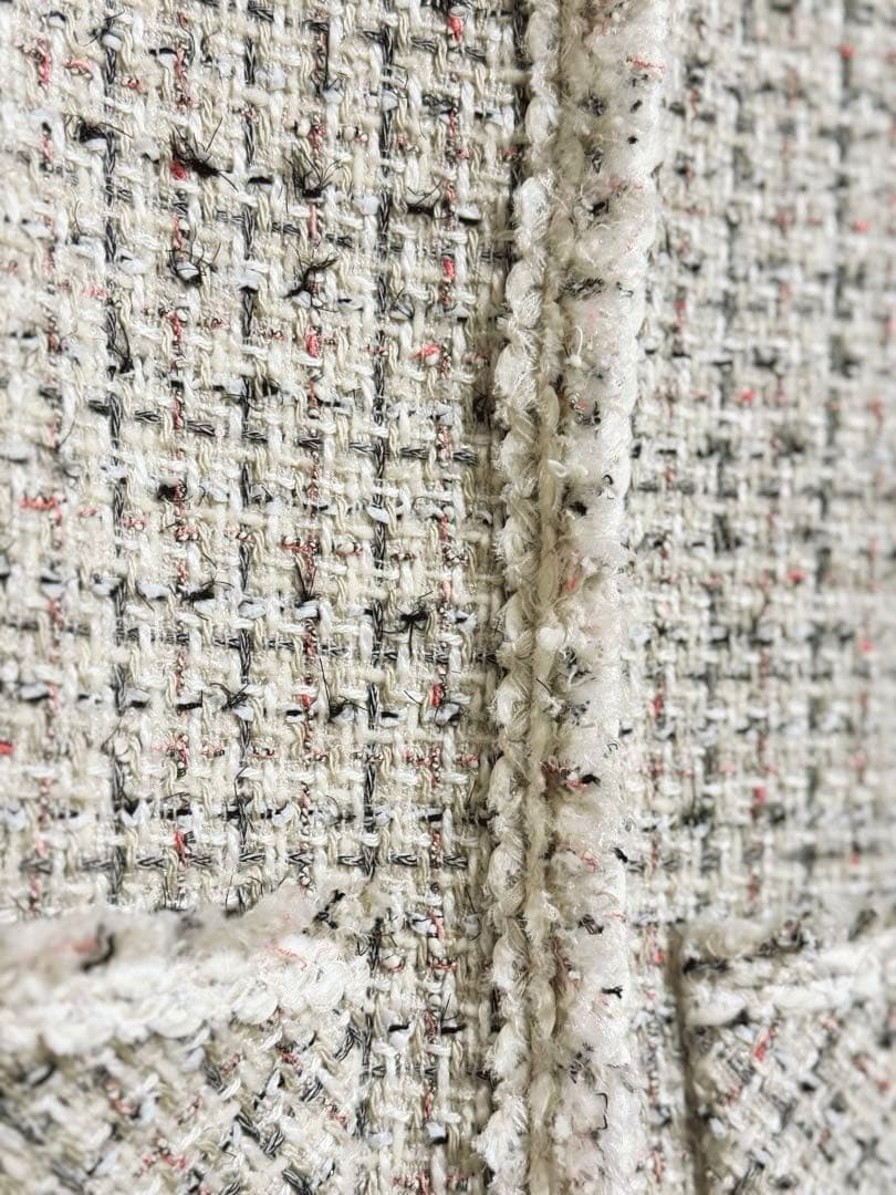 ANAYI アナイ ツイード ノーカラージャケット38