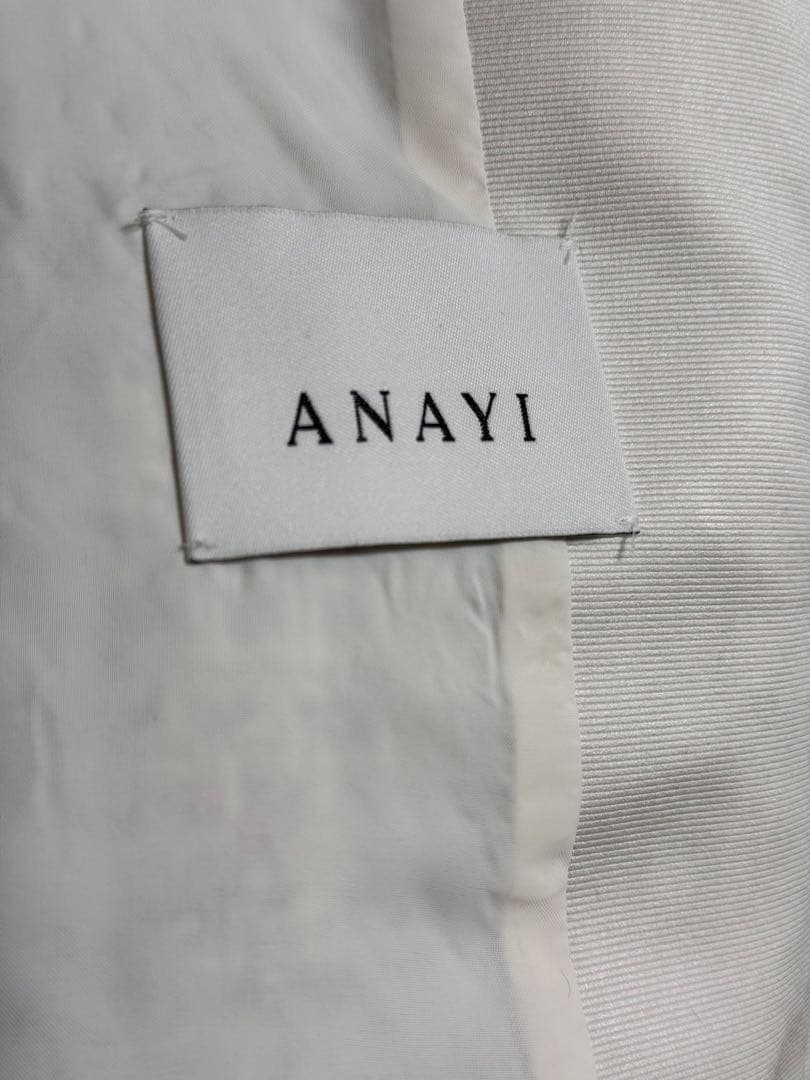 ANAYI アナイ ツイード ノーカラージャケット38