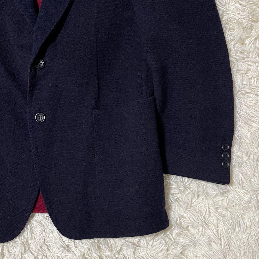 【美品】HERNO ヘルノ テーラードジャケット イタリア製 ネイビー 48