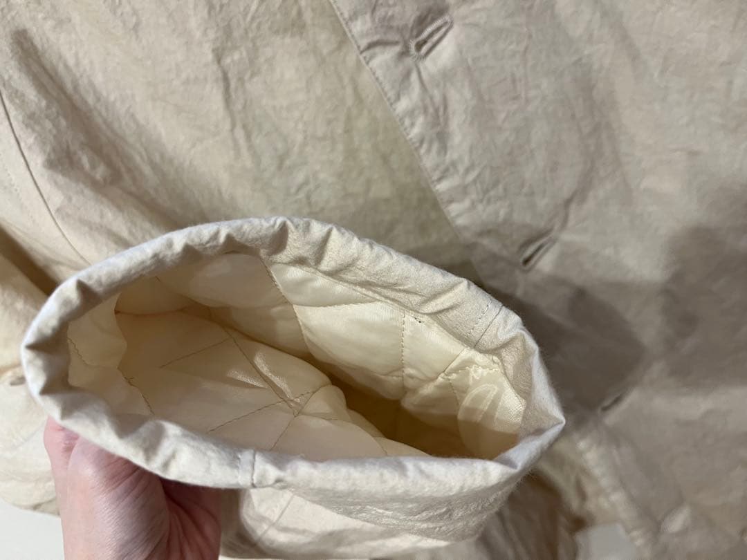 かぐれ ノーカラージャケットQuilted short coat 中綿 コート