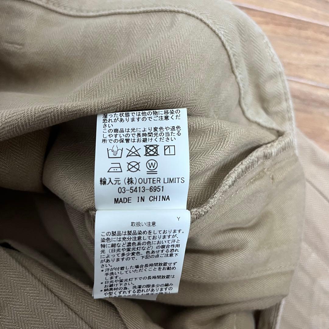 美品　ナイジェルケーボン　ライブロ　ブリティッシュアーミーパンツ　ヘリンボーン