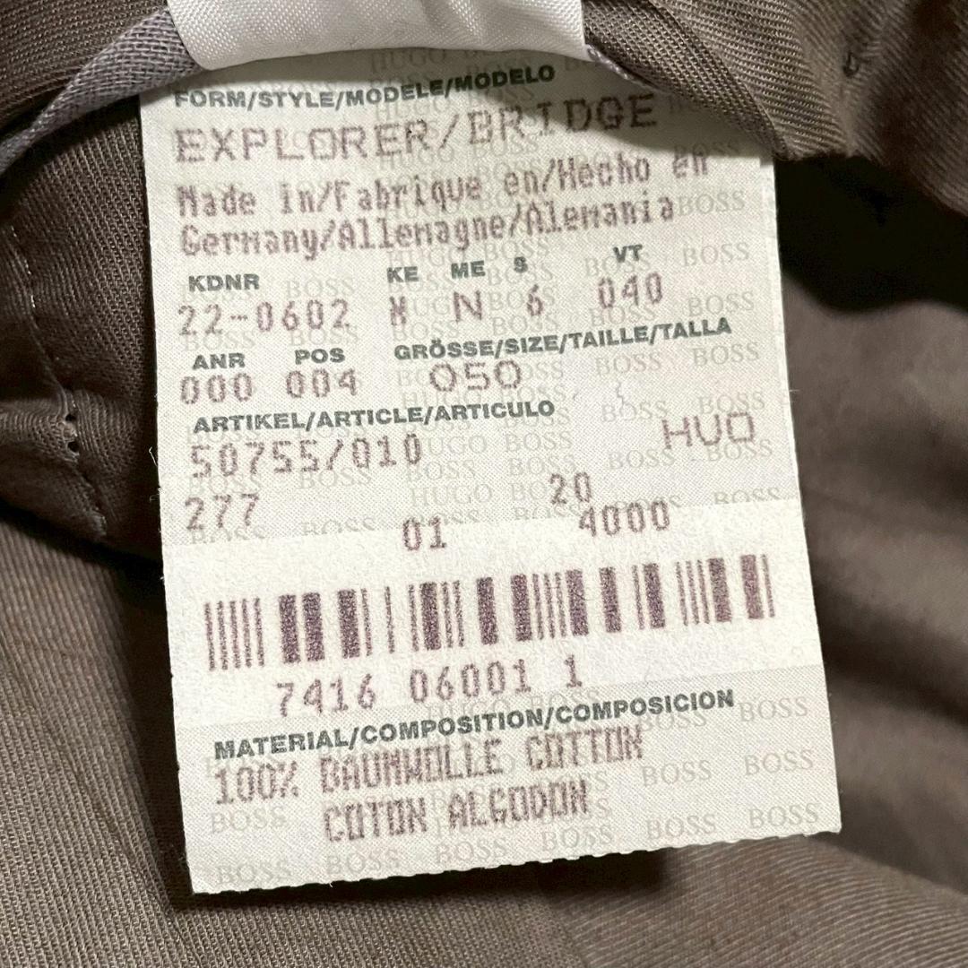 未着用 HUGO BOSS セットアップ 50 マット ベロア