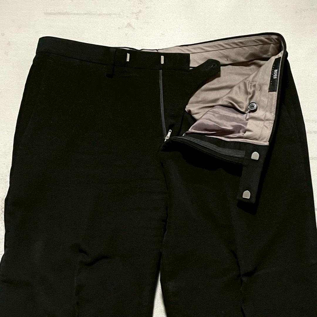 未着用 HUGO BOSS セットアップ 50 マット ベロア