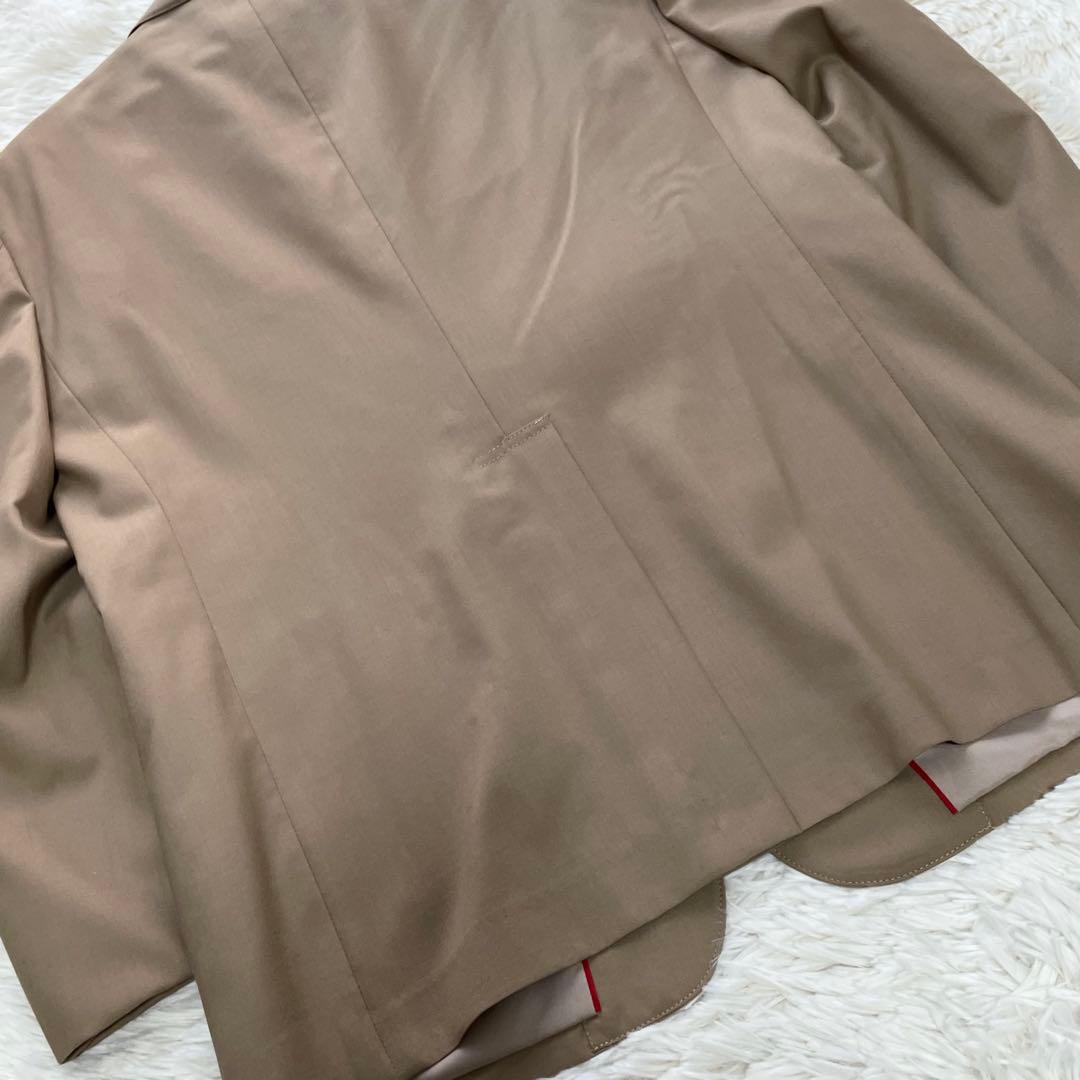 極美品✨ジェイプレス　テーラードジャケット　金ボタン　段返り　パイピング赤　M