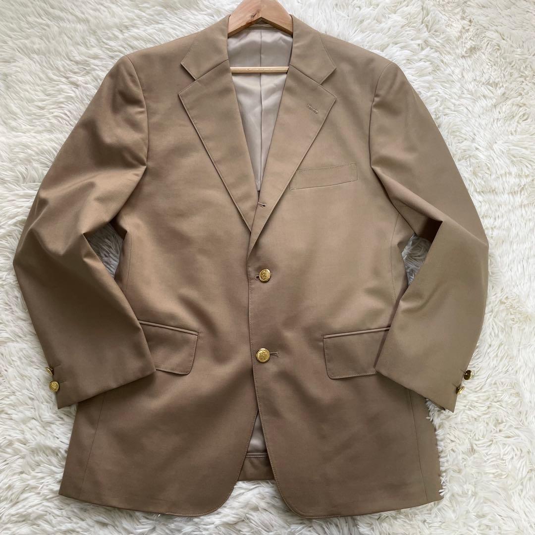 極美品✨ジェイプレス　テーラードジャケット　金ボタン　段返り　パイピング赤　M