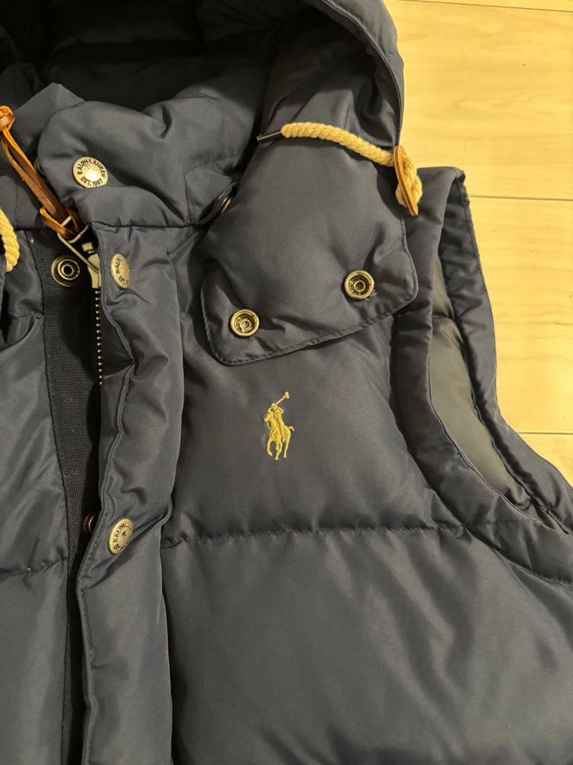 ポロラルフローレン ダウンベスト フード付き 2WAY仕様 ポニー刺繍　未使用