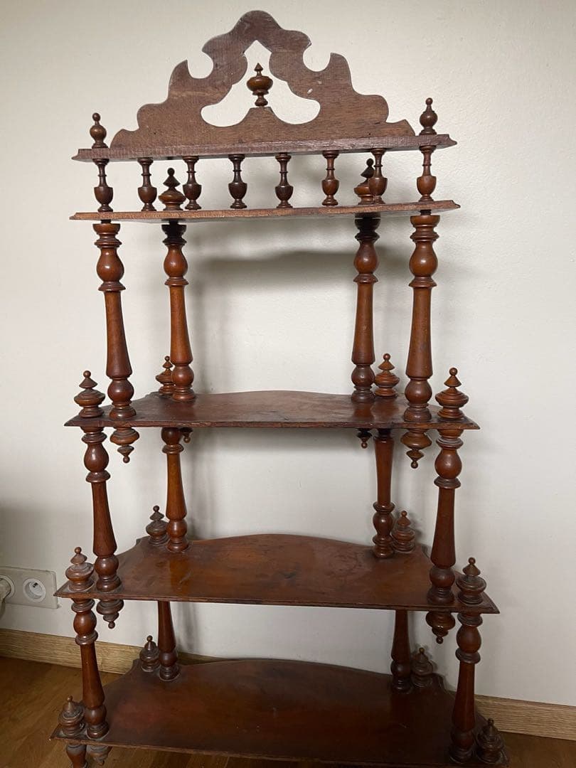 【か6】70 フランスアンティーク　ナポレオンシェルフ　棚