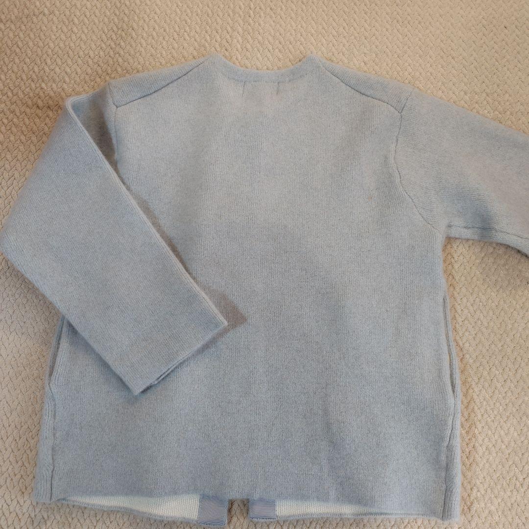 新品☆SHIPS☆ フォックス ブレンド ノーカラー ニット コート