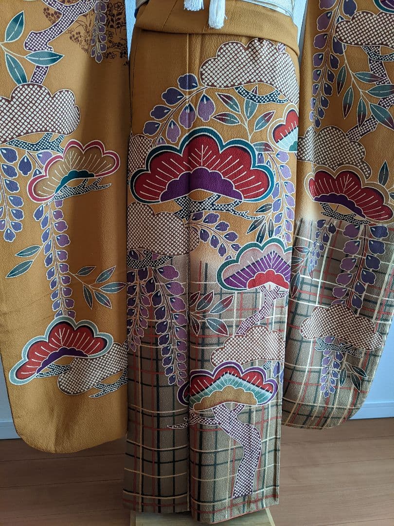 ◉美品 豪華お振り袖【松文 金彩 京都 正絹】成人式・結婚式