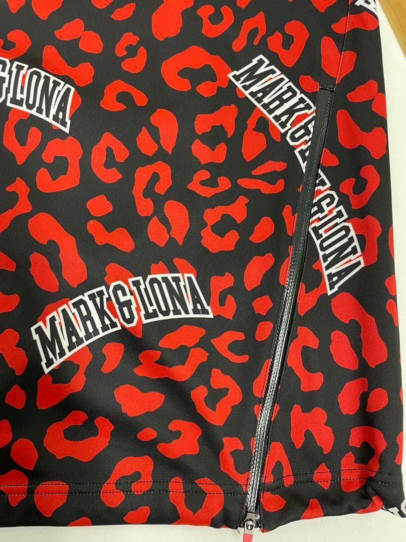 14767.2 MARK & LONA 赤×黒　長袖シャツ　サイズL