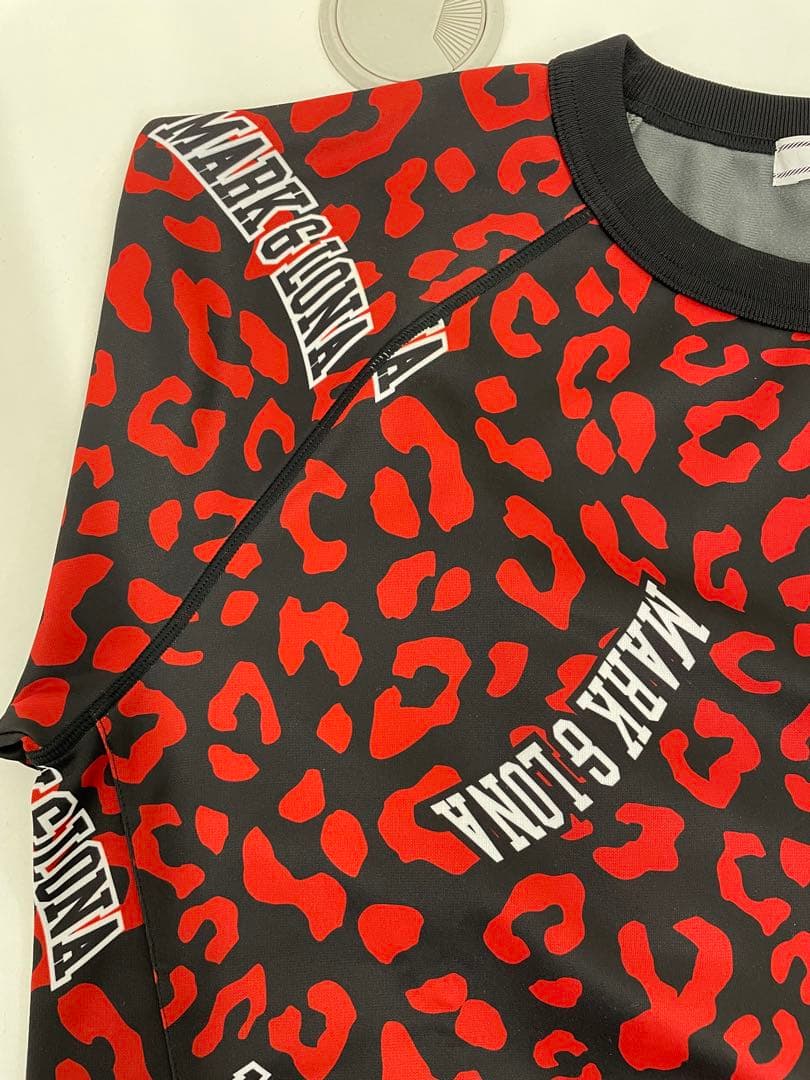 14767.2 MARK & LONA 赤×黒　長袖シャツ　サイズL