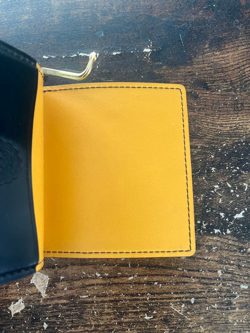 【美品】ガンゾ シェルコードバン2 マネークリップ ブラック