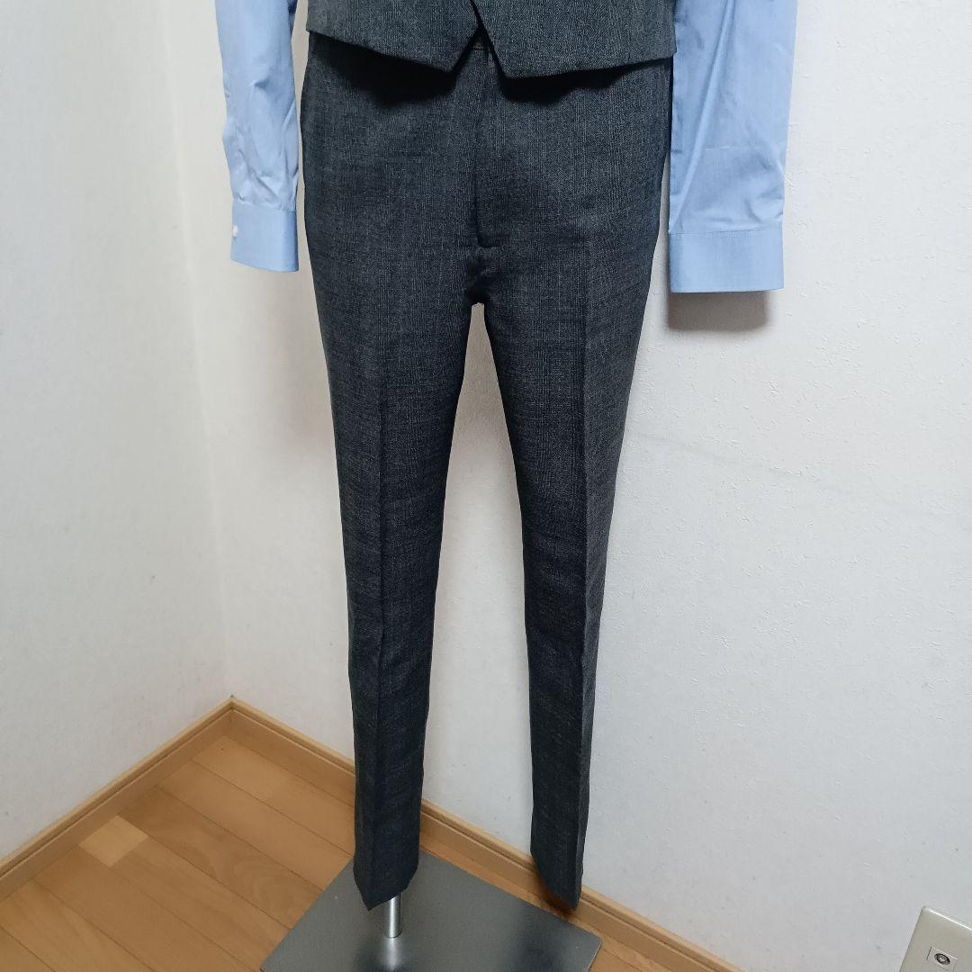 170 ワンダーファクトリー ベスト付 卒業式フォーマルスーツ グレー　卒服