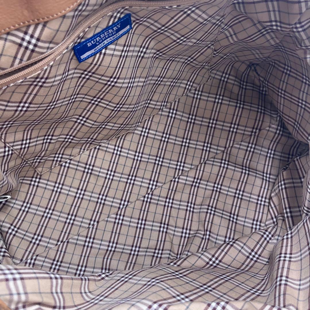 バーバリーブルーレーベル ショルダーバッグ タッセル ノバチェック 肩掛け