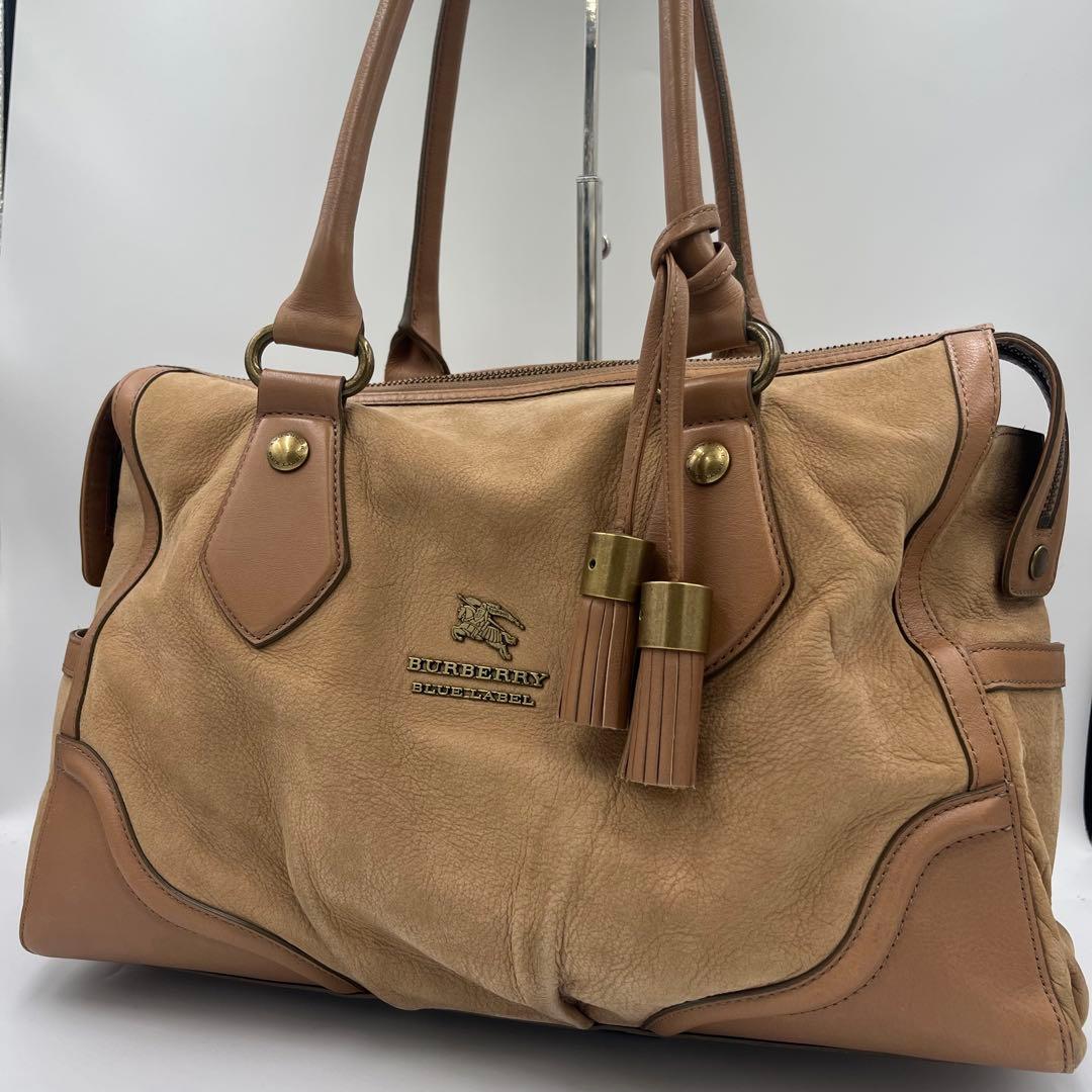 バーバリーブルーレーベル ショルダーバッグ タッセル ノバチェック 肩掛け