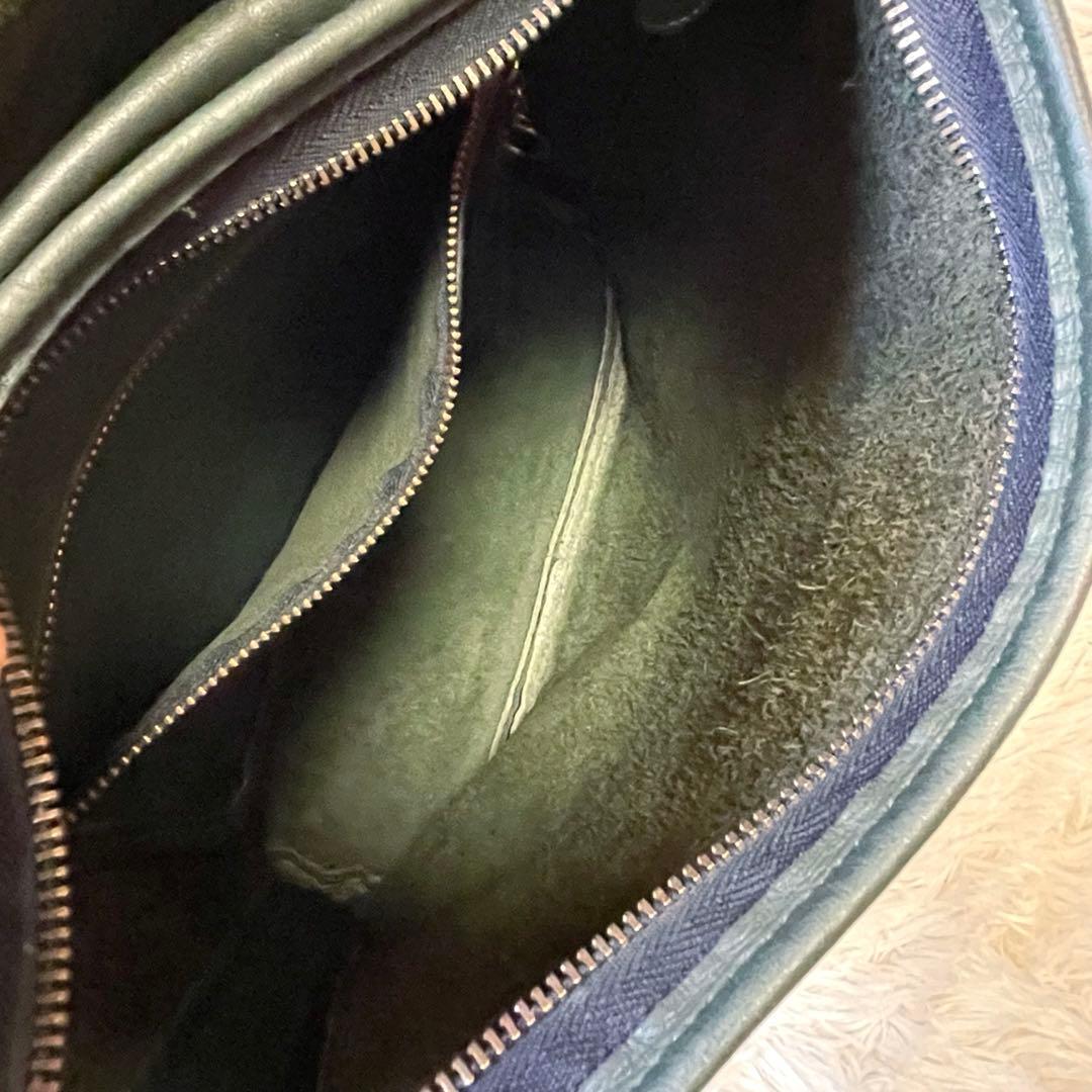 希少 80s✨ USA製 オールド コーチ ショルダーバッグ グリーン フラップ