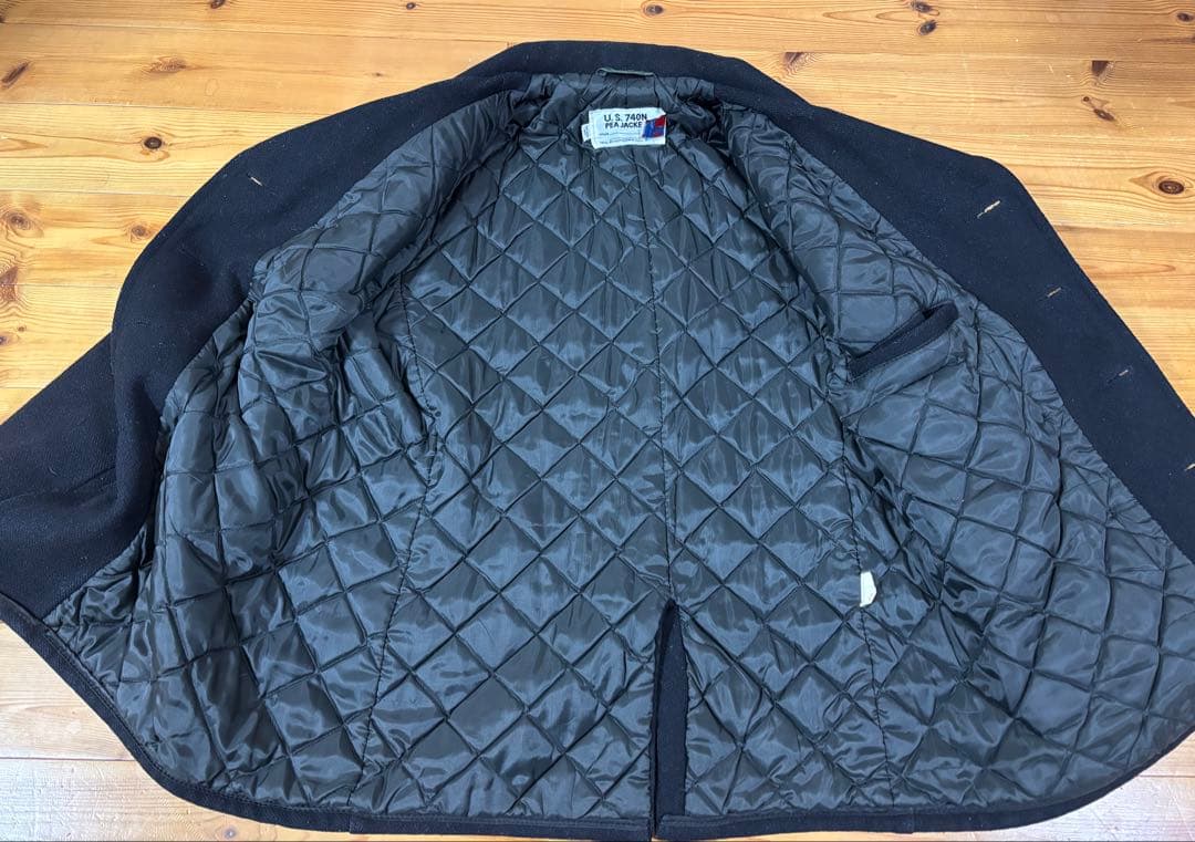 schott ショット ピーコート キルティング 740N 黒USA 40