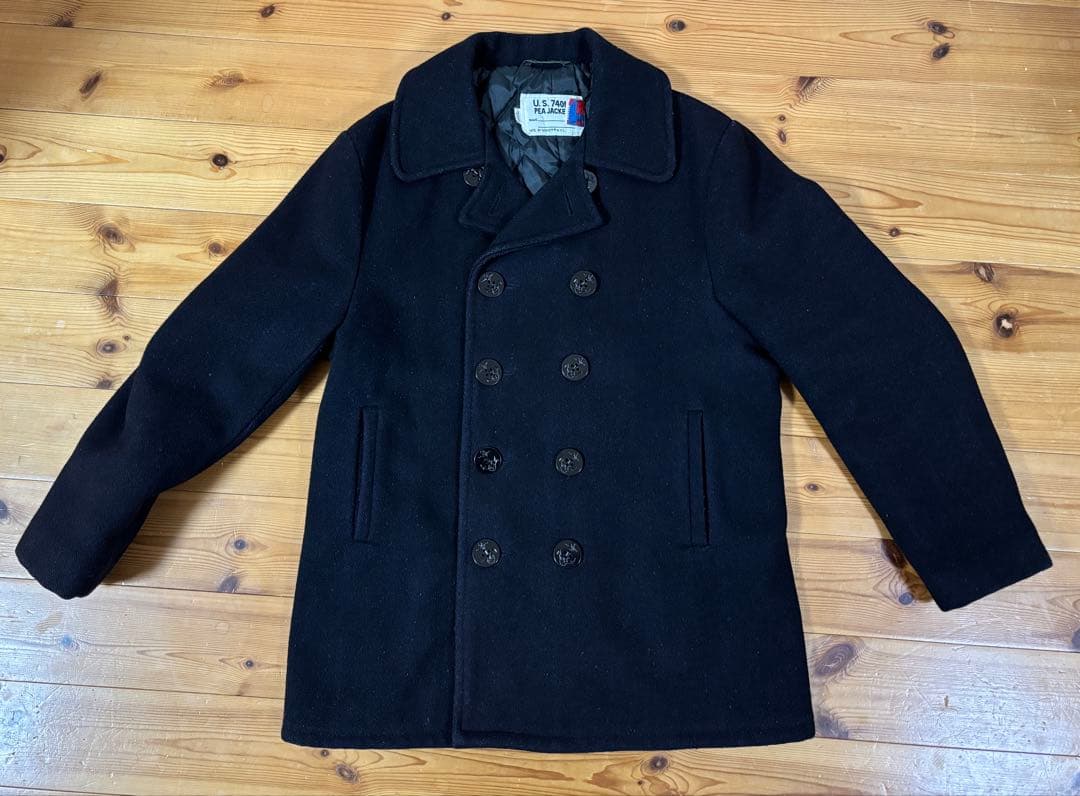 schott ショット ピーコート キルティング 740N 黒USA 40