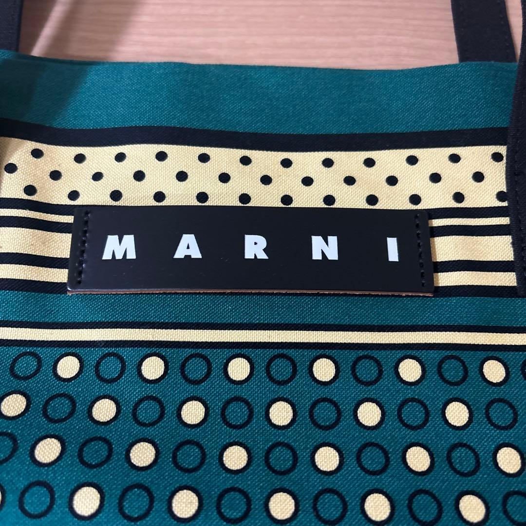 MARNI バンダナトート グリーンドット マルニ トートバッグ バンダナ★