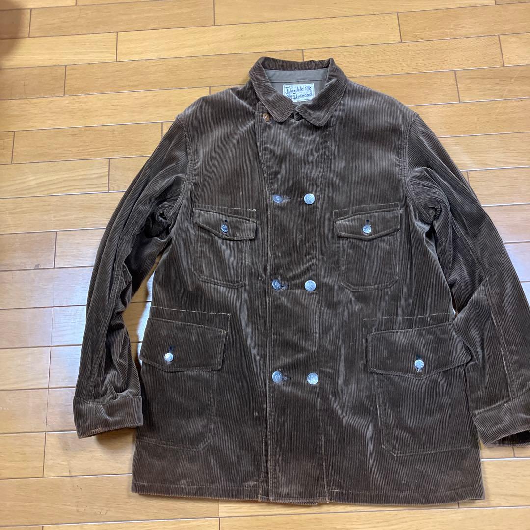 ダブルダイアモンド　旧マッコイズ　ブラウン コーデュロイ カバーオール　42