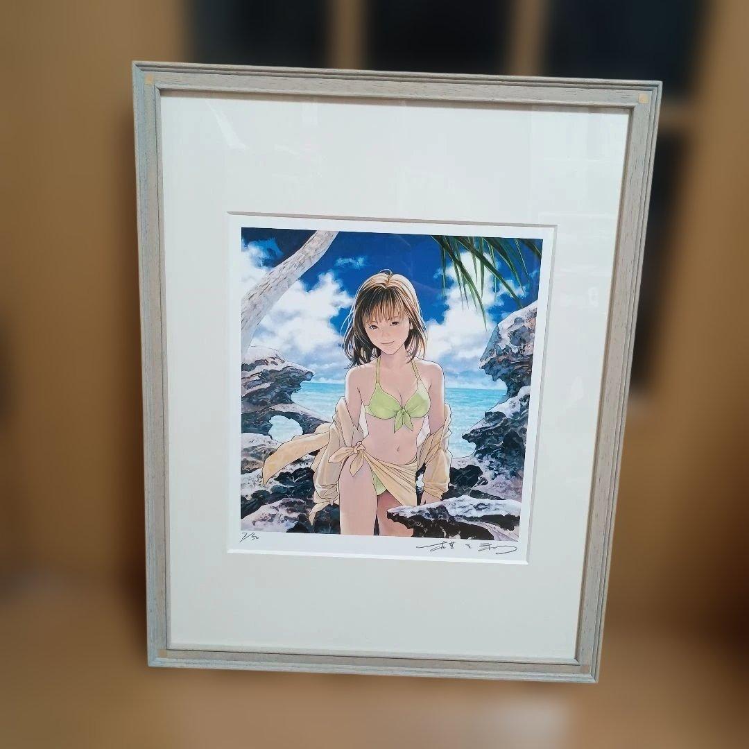 m*s様 桂正和　リトグラフ　I''s（アイズ）サイン入り