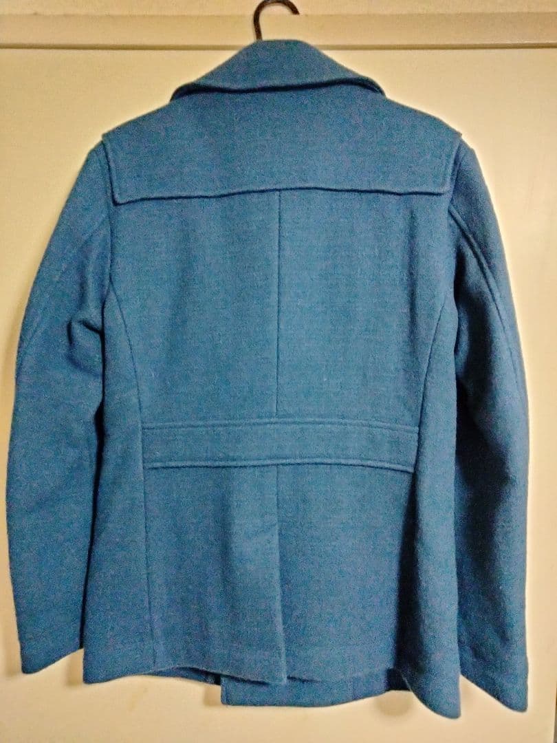 BURBERRY BLACK LABEL Pコート ウール ブルー M