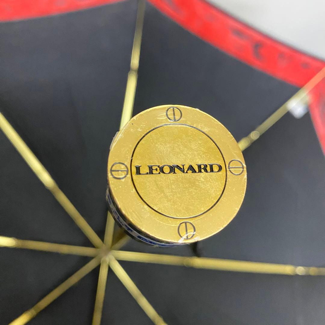 【未使用】LEONARD レオナール　晴雨兼用　折り畳み傘 ①