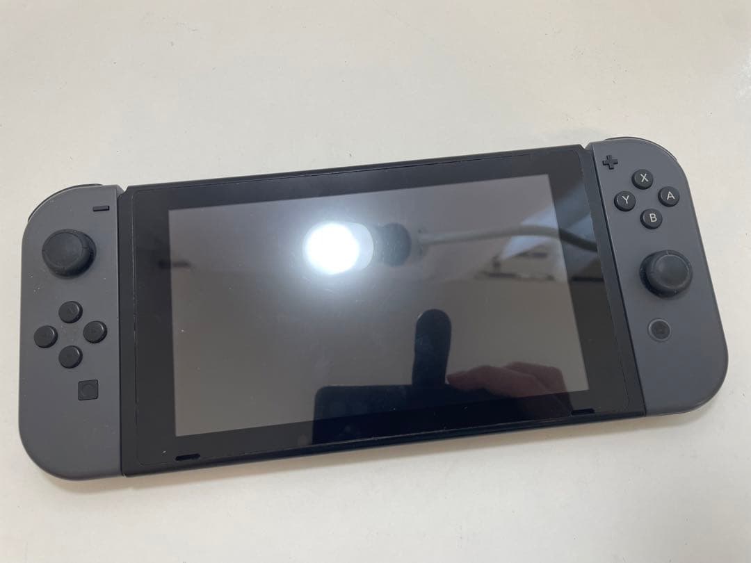 【ジャンク】Nintendo Switch グレー本体新型　Joy-Con付き