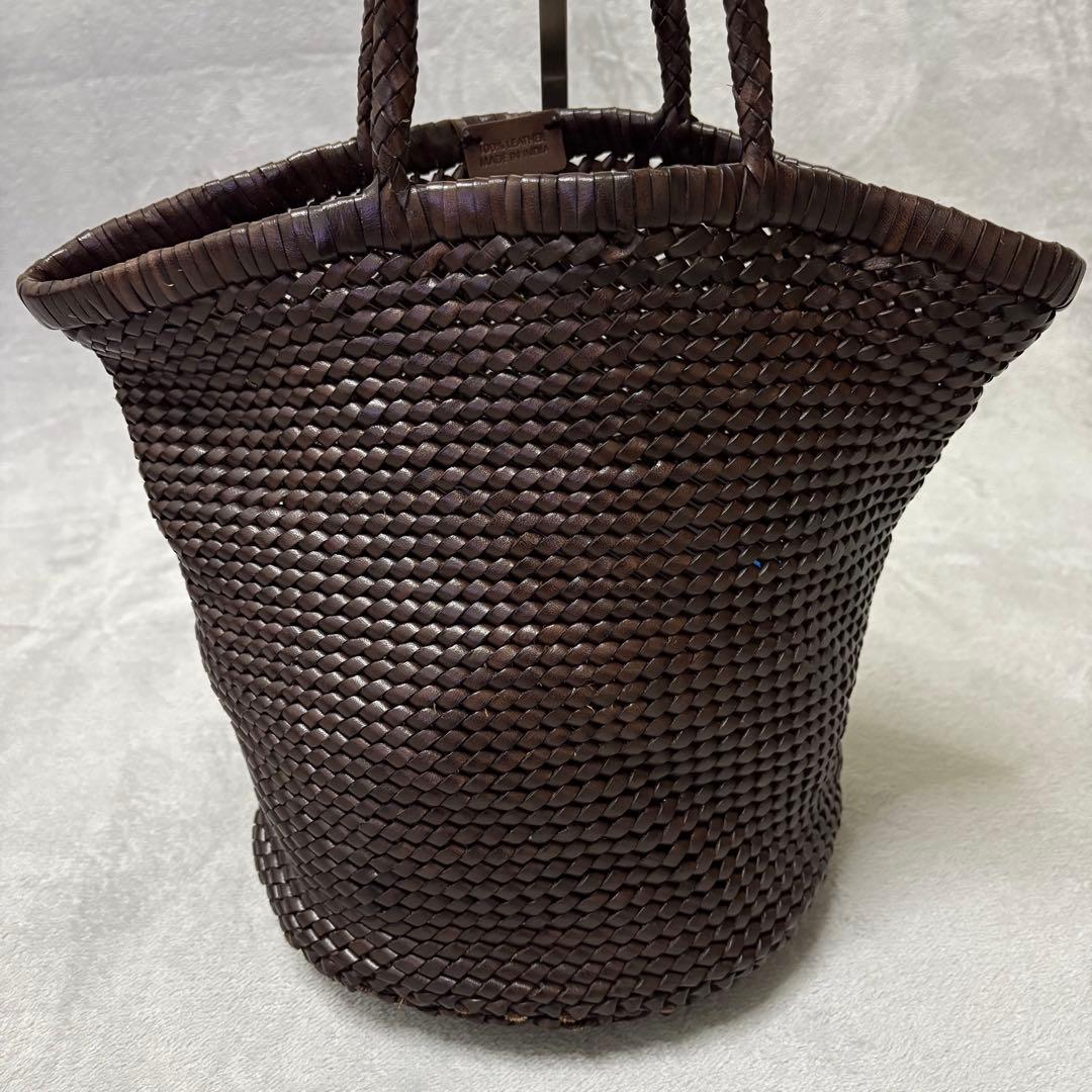 Dragon ドラゴンディフュージョン　メッシュトート　ブラウン　カゴバッグ