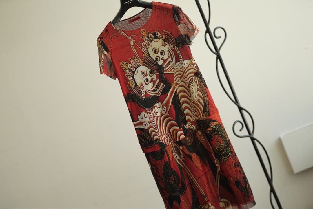 VIVIENNE TAM ヴィヴィアンタム スカル パワーネット ワンピース